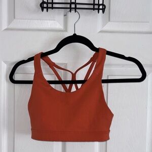 Women's Burnt Orange Sports Bra (Texas orange)